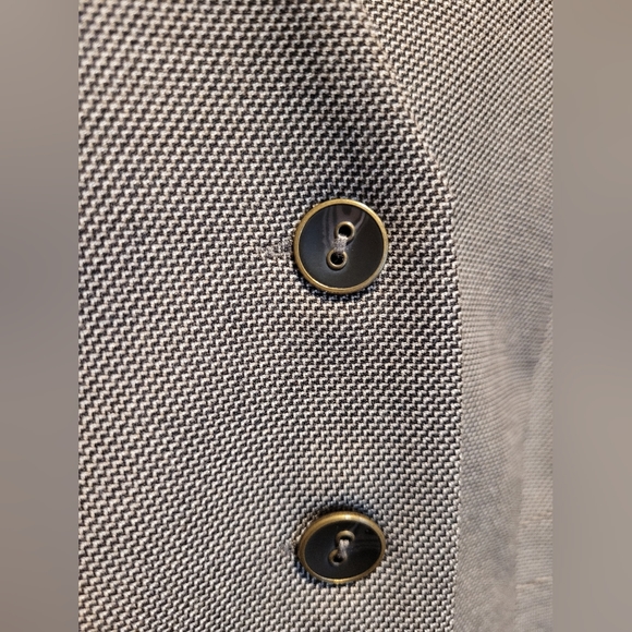 le chateau ladies suiting vest, grey-brown, US LG - Picture 5 of 13